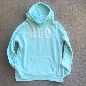 HOLLISTER HOODIE FUNNEL NECK MINT GREEN SIZE SMALL